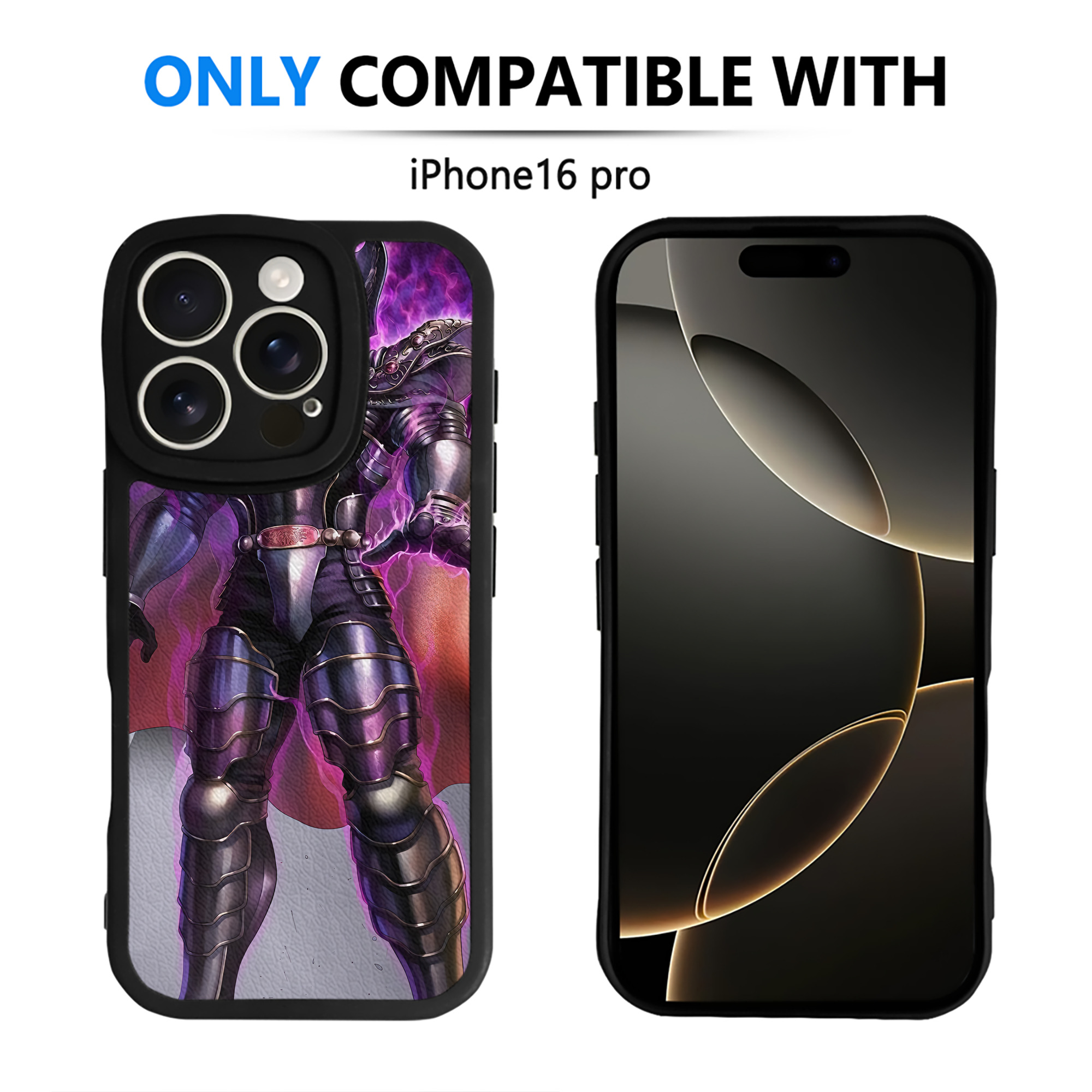 （画像用） 北斗の拳 Fist of the North Star 【iPhone 16シリーズ対応】シリコンスマホケース（レザー調） 材質：シリコン